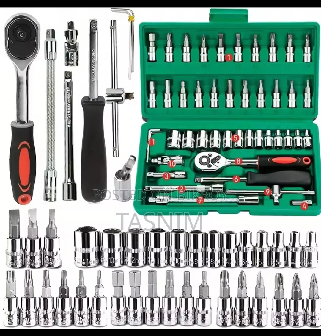46 Pcs Socket Wrench Set (New Intake)