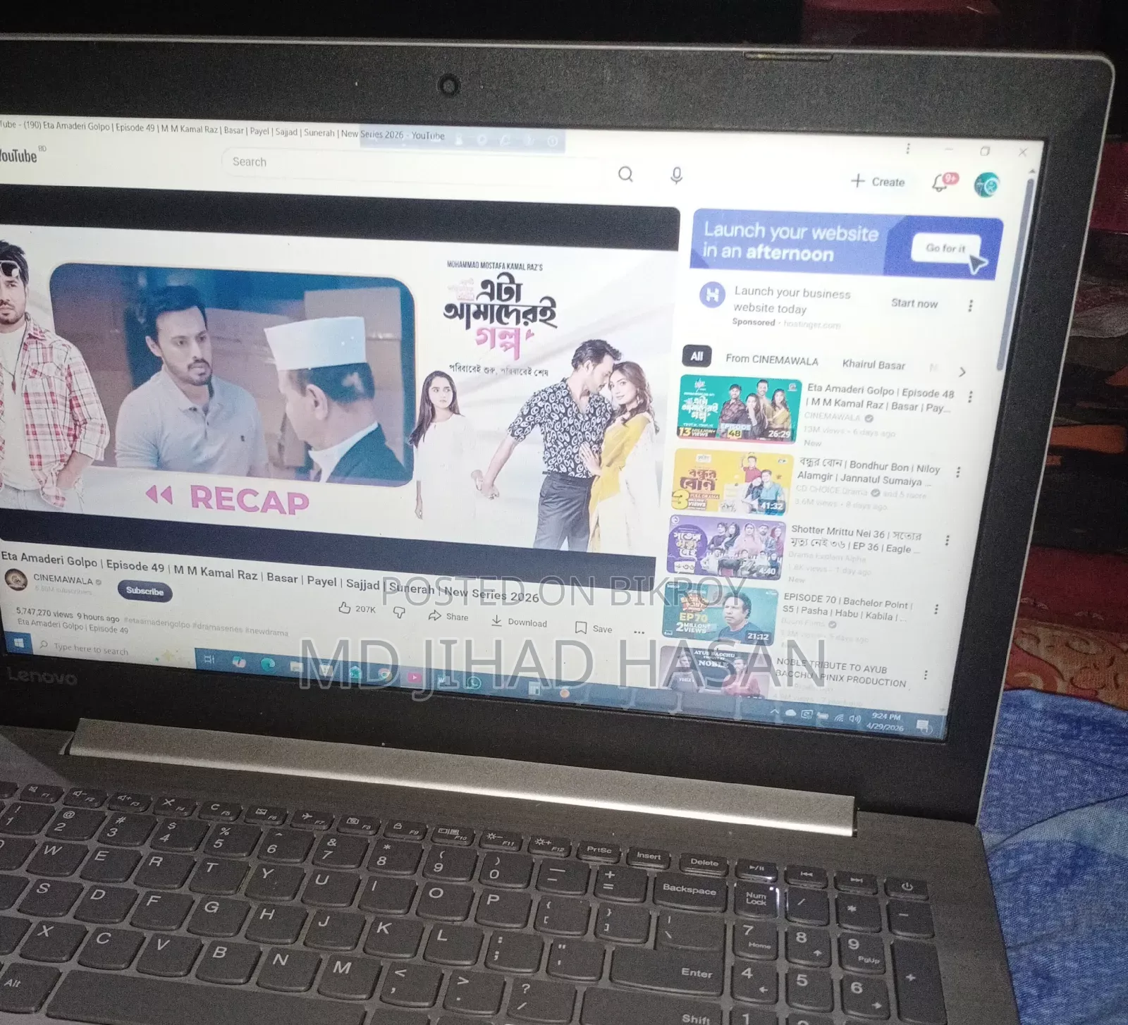 Laptop Lenovo IdeaPad 320 8GB Intel Core I3 SSD 128GB