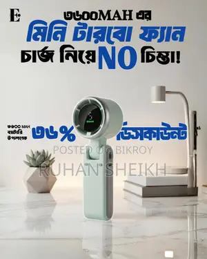 3600mAh Mini Turbo Fan at an Incredible Price!