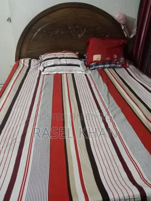 1 Bed, 1 Dining Table, 2 Chairs for Sale