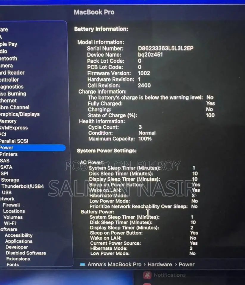 Macbook Pro 13” (2022) M2 | 512gb Ssd 8gb Ram Like New 3cycle