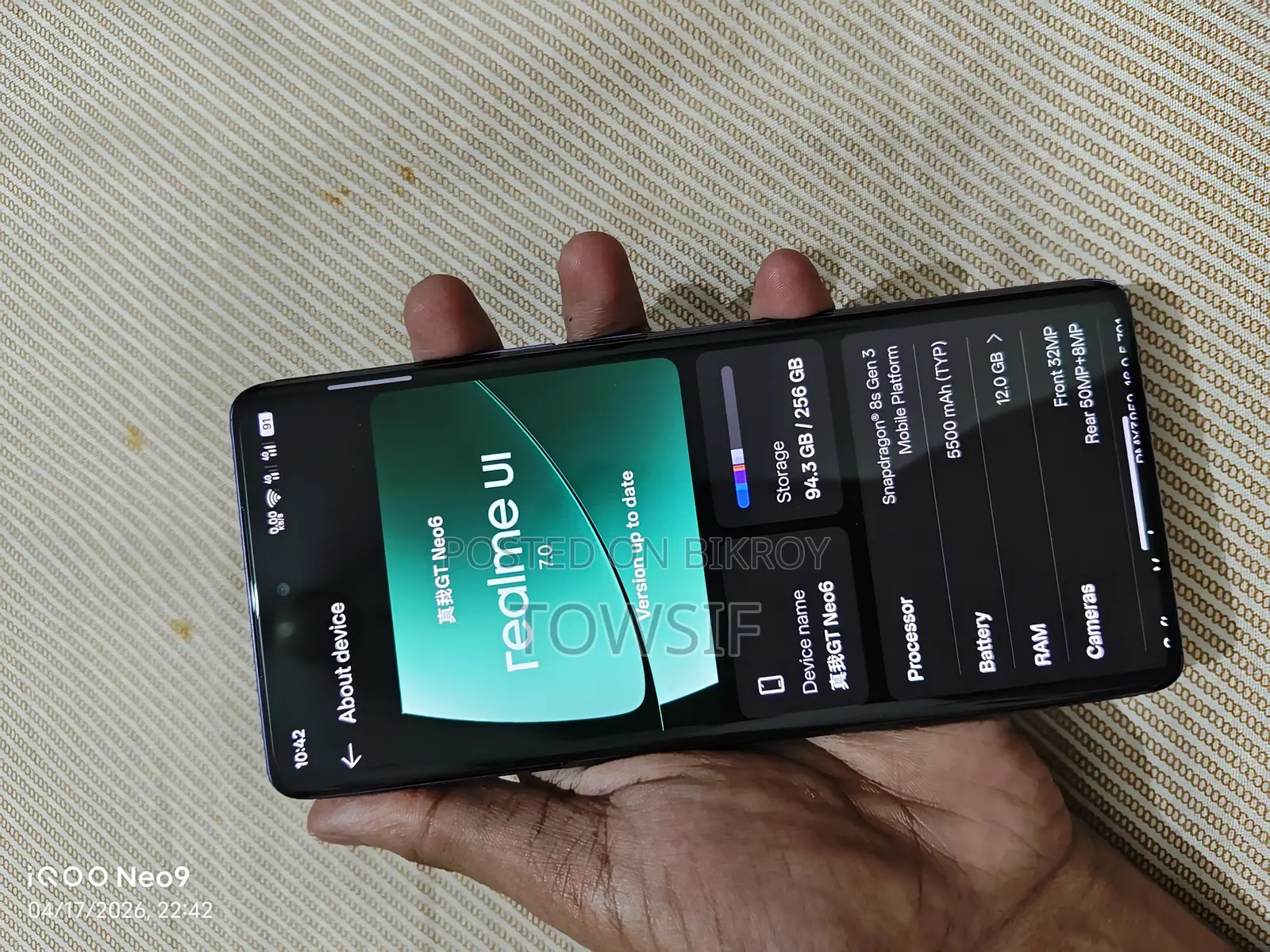 Realme GT Neo 6 12/256 (Used)