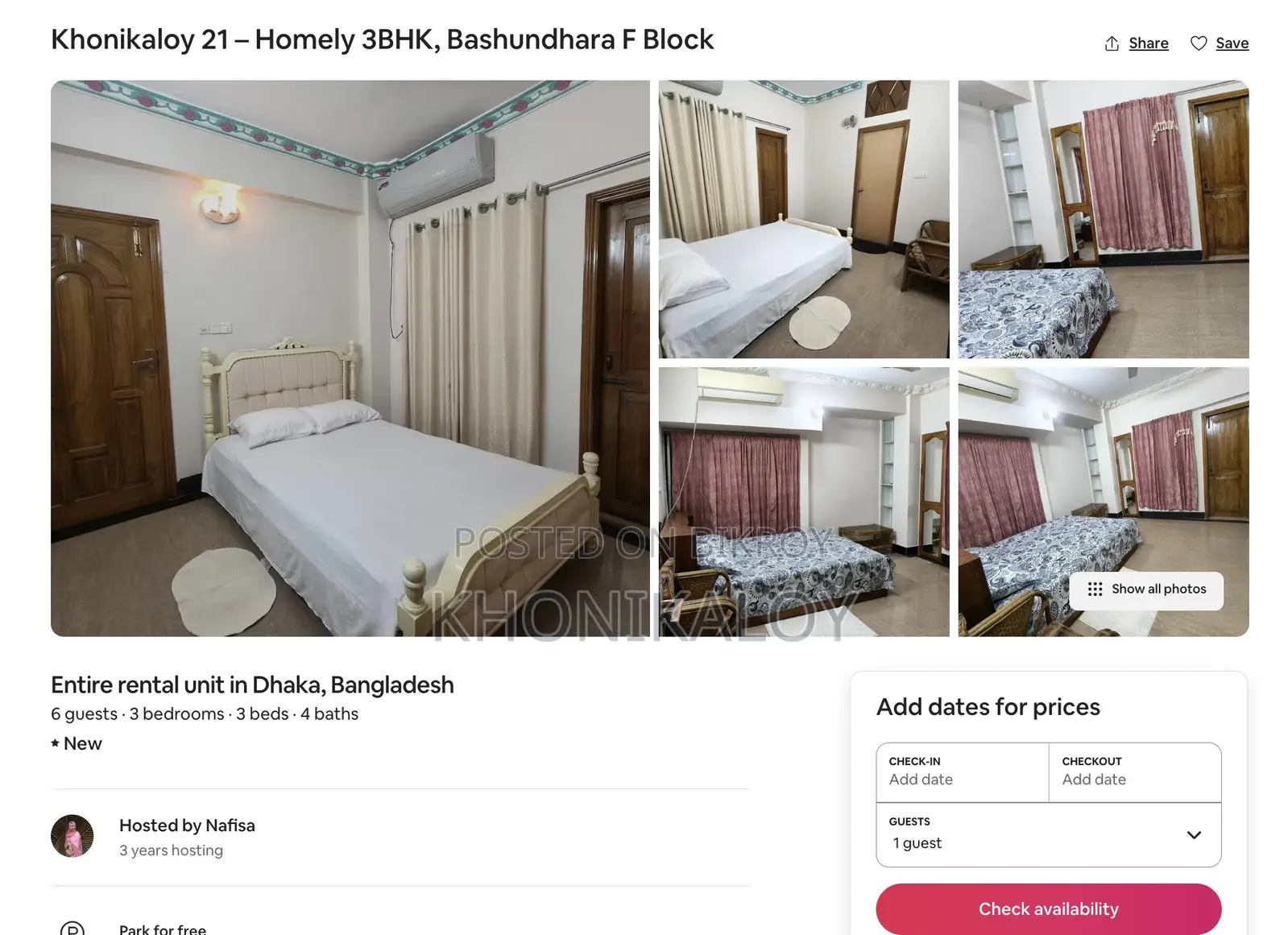 3bdrm Apartment in Gulshan for Rent