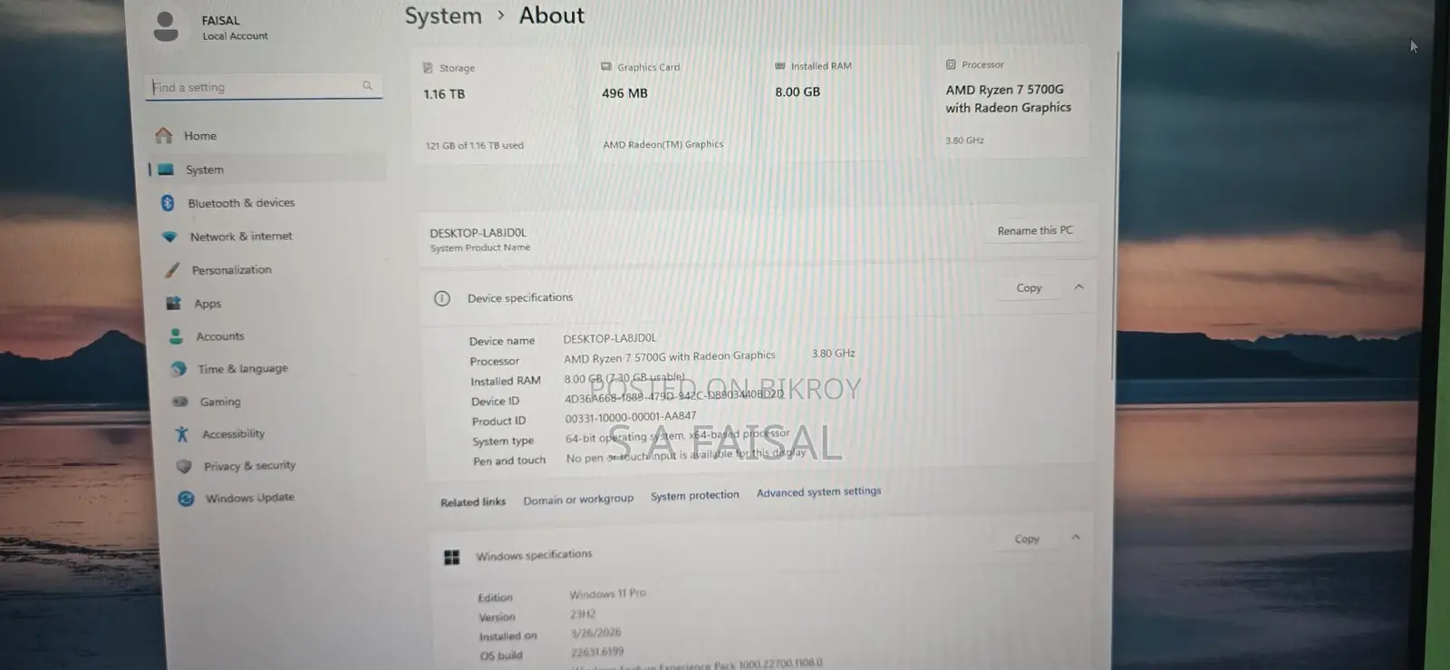 Desktop for sale