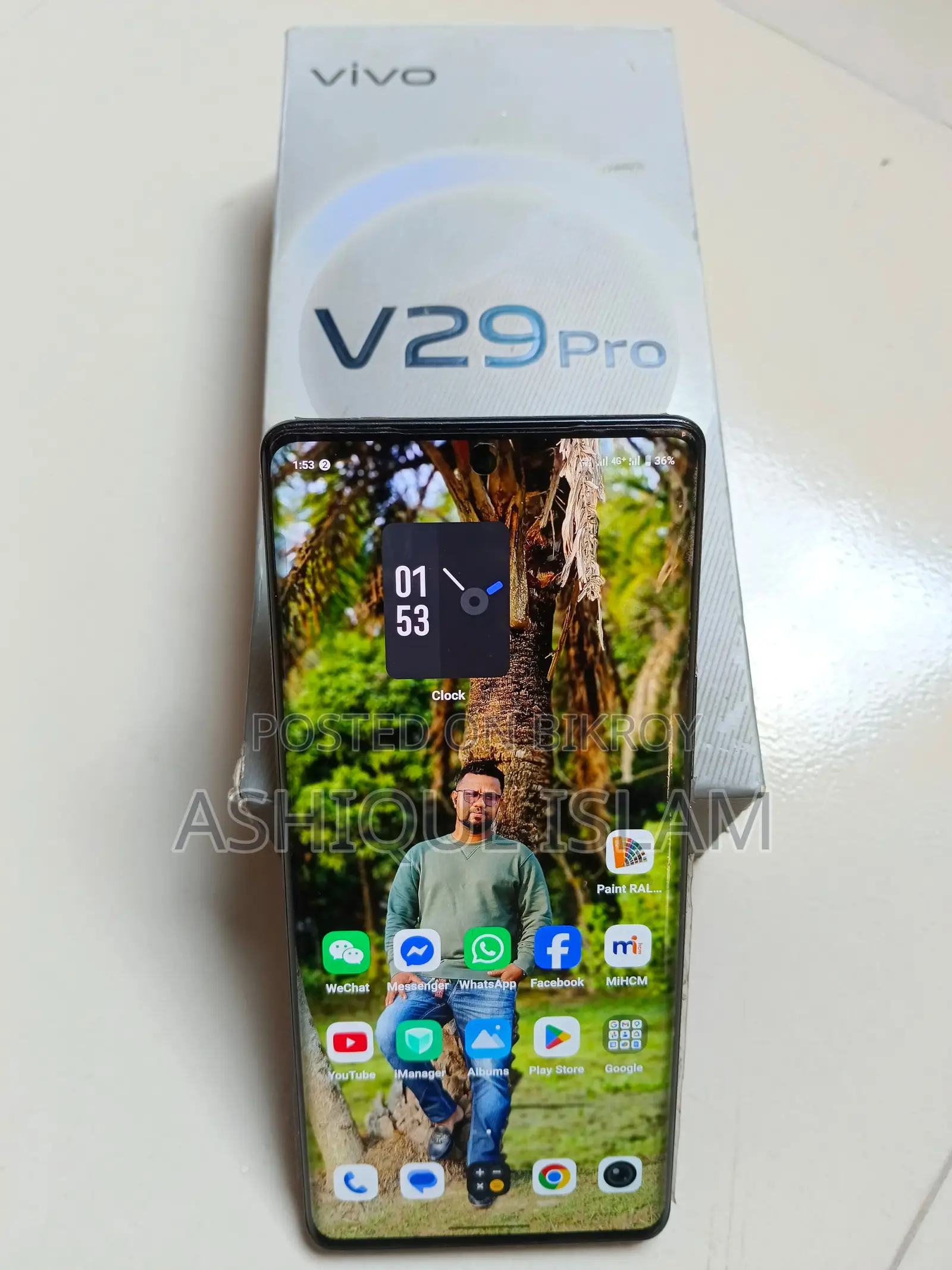 Vivo V29 pro 8+8=16/256GB (Used)