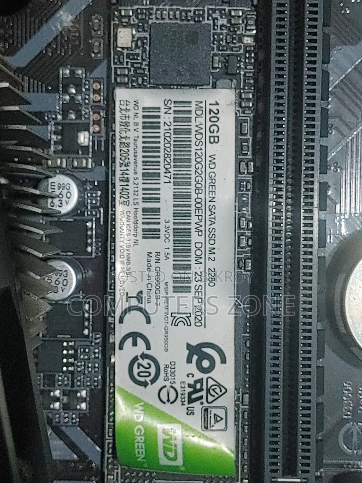 Desktop Computer 8GB Intel SSD 128GB