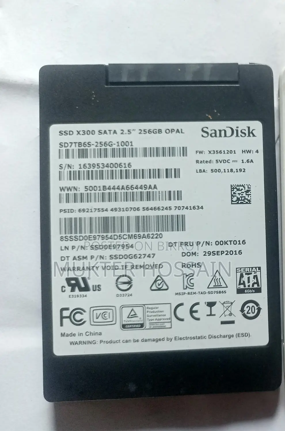 Sandisk Ssd 256 Gb