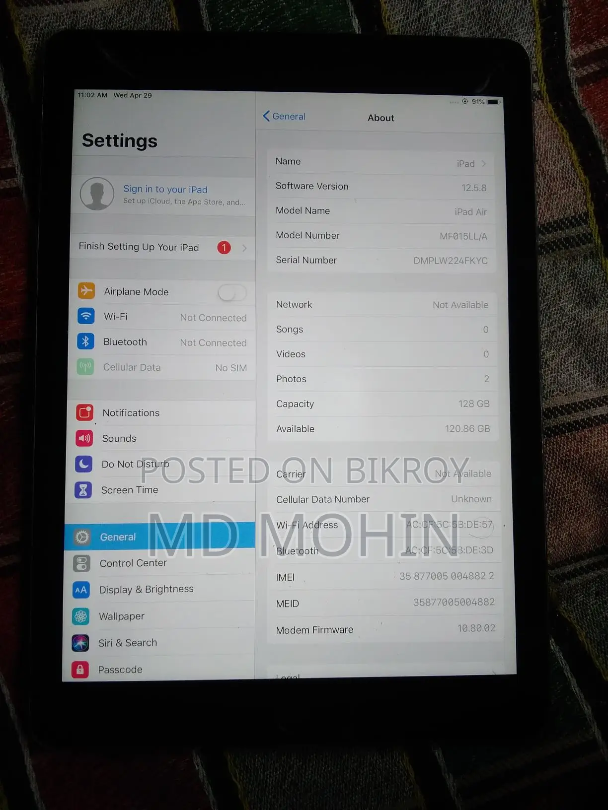 iPad 128 GB
