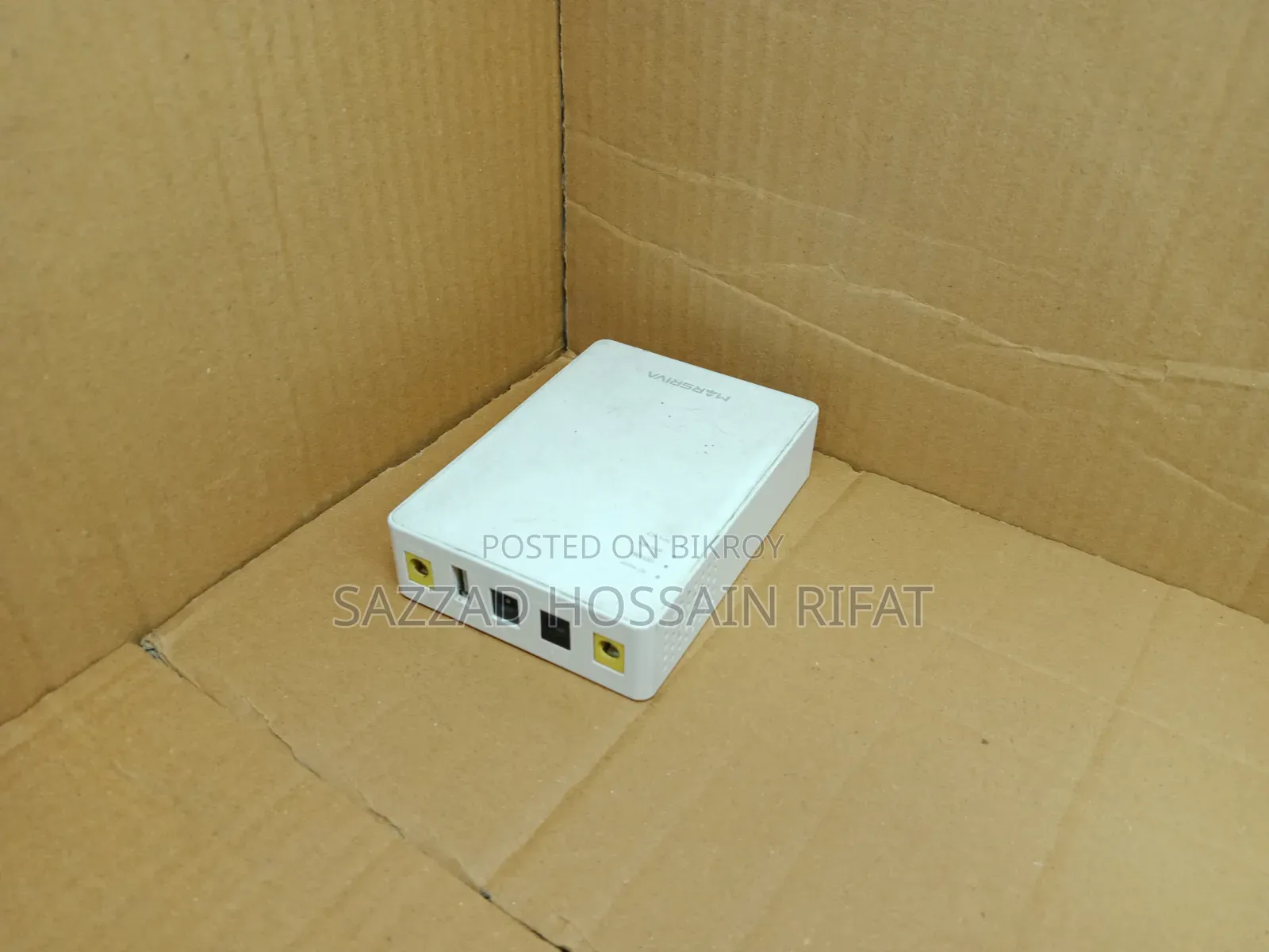 Used Marsriva Mini UPS for WiFi Router ONU Backup