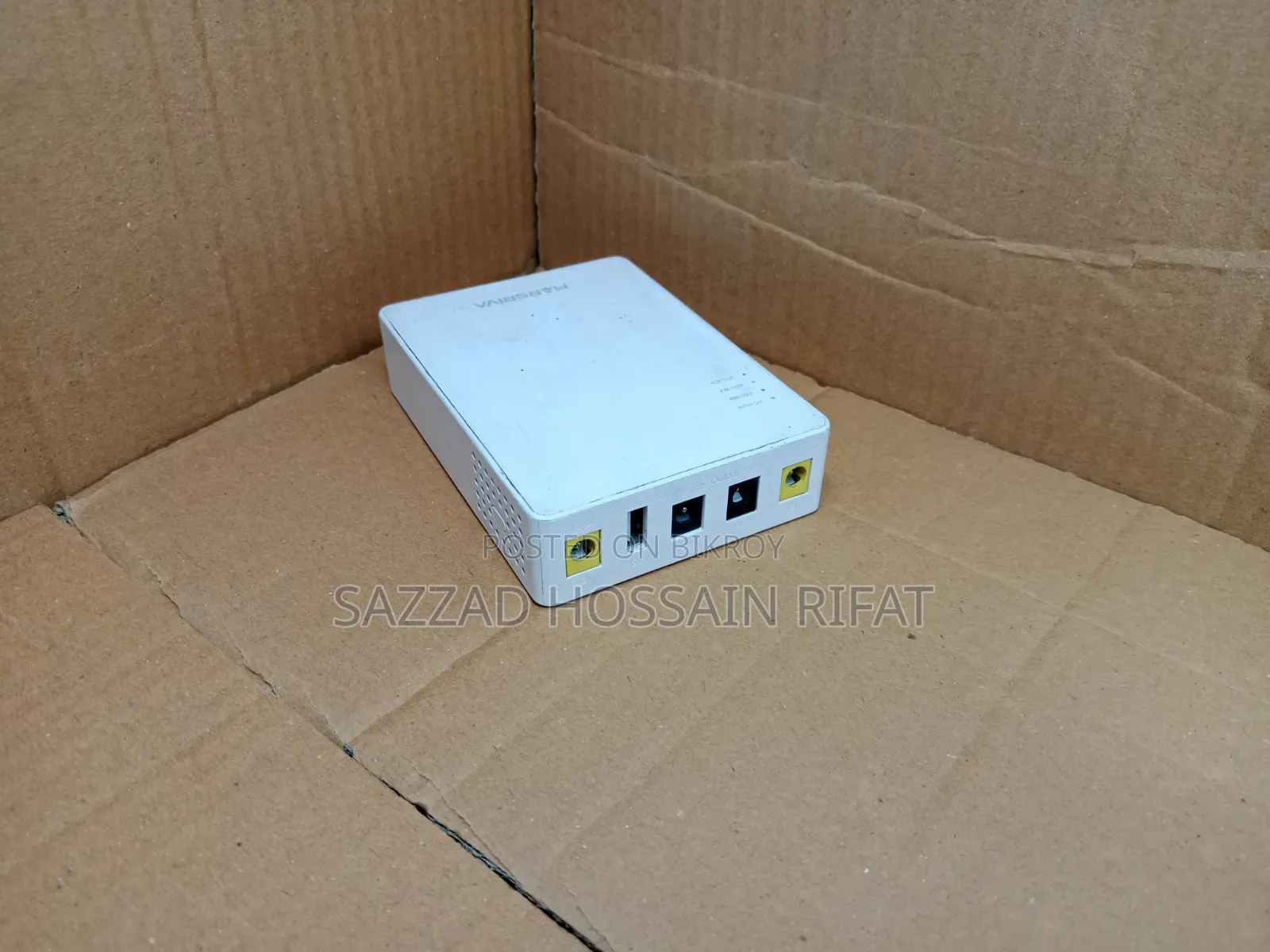 Used Marsriva Mini UPS for WiFi Router ONU Backup