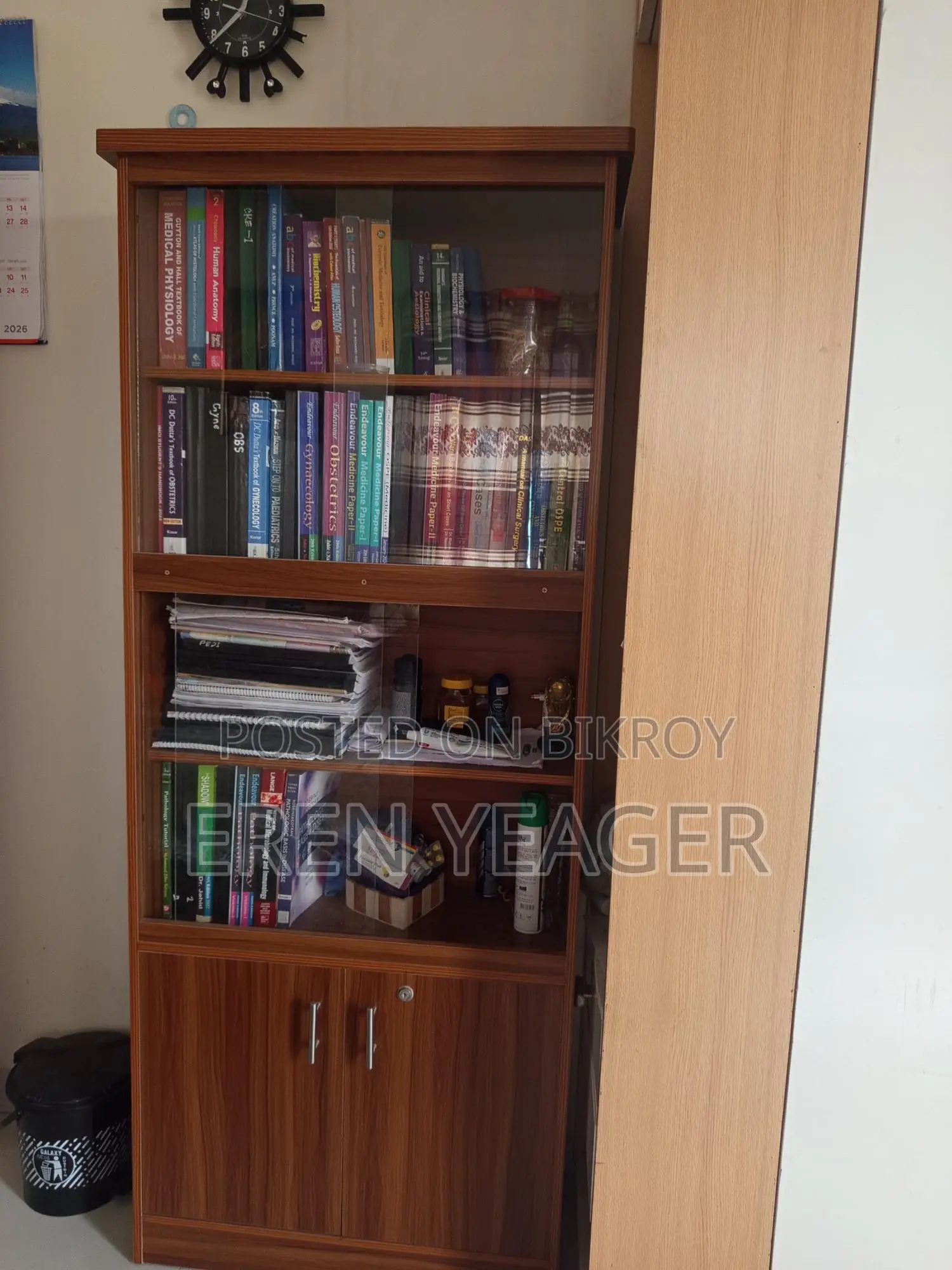 A bookshelf will be sold