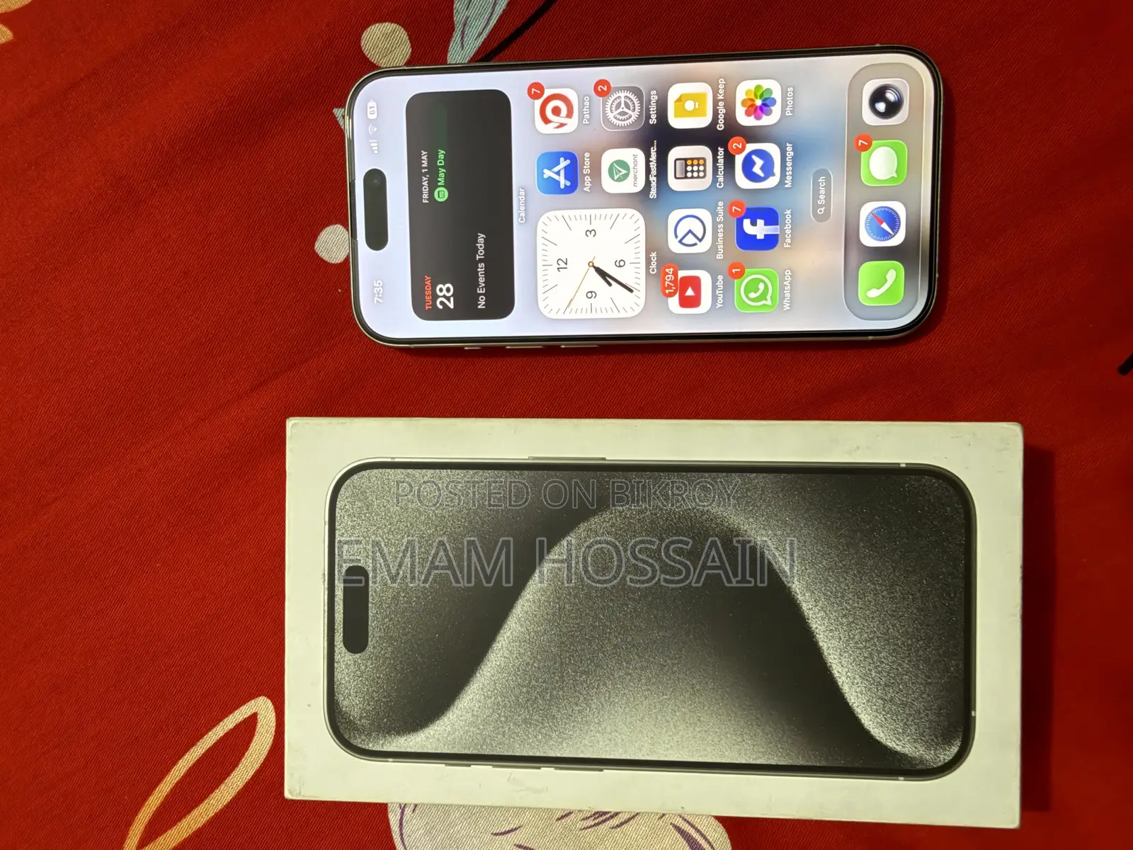 Apple iPhone 15 Pro White titanium (Used)