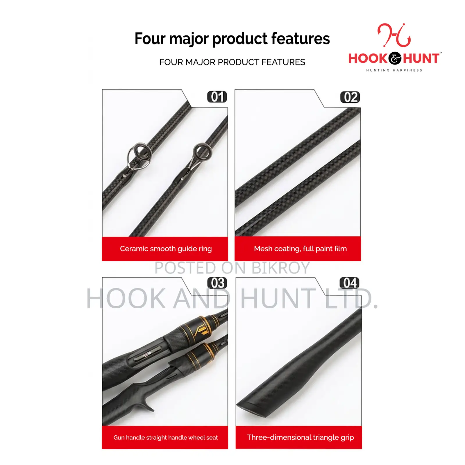 Fiberglass Lure Fishing Rod Ml Action 180–240cm