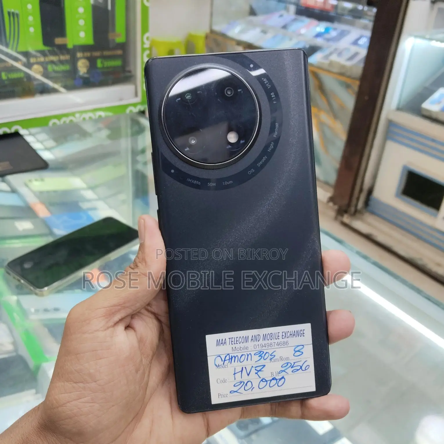 Tecno Camon 30s 8/256 Full Box 💯 (Used)