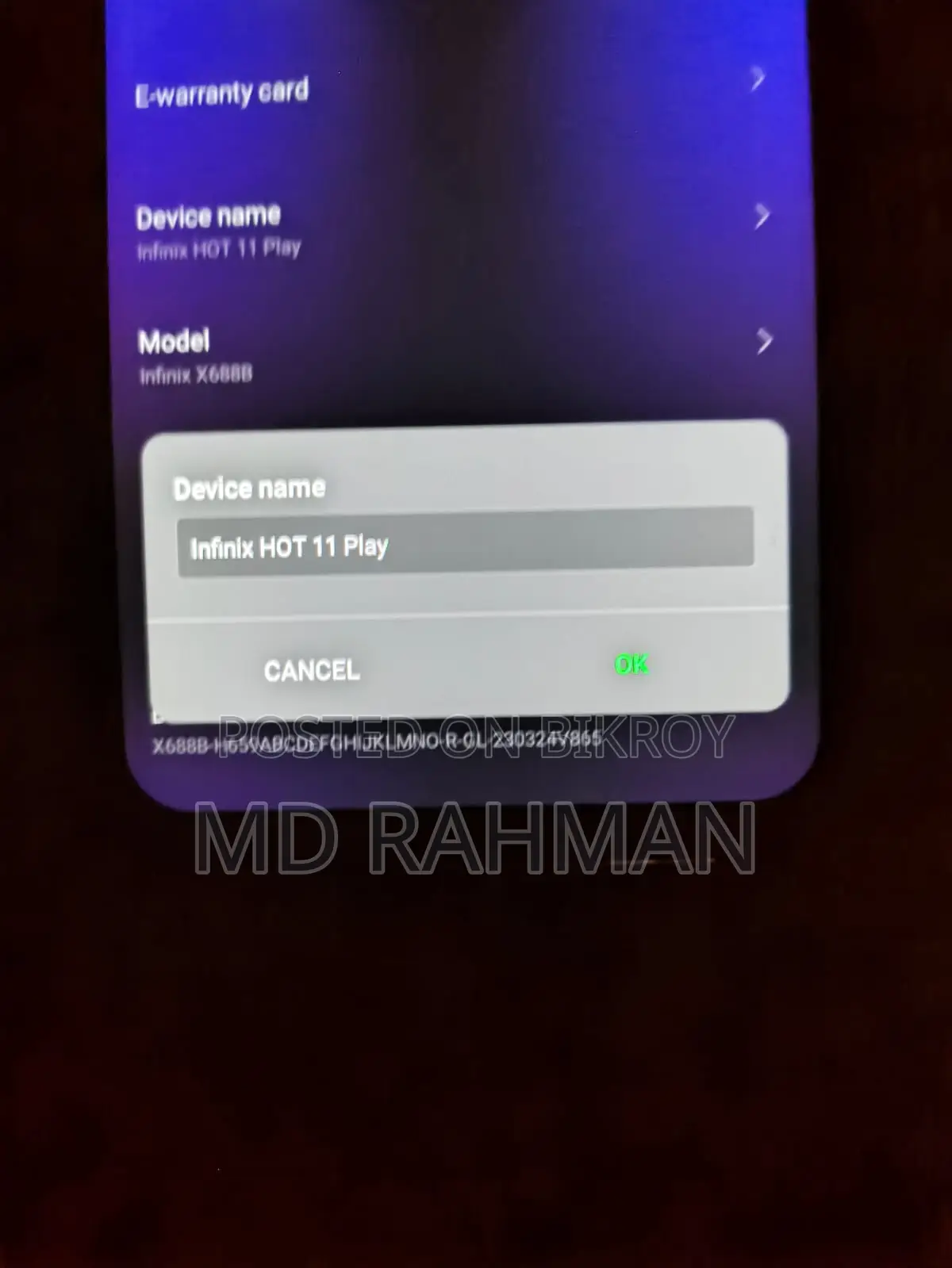 Infinix Hot 11 Play (Used)