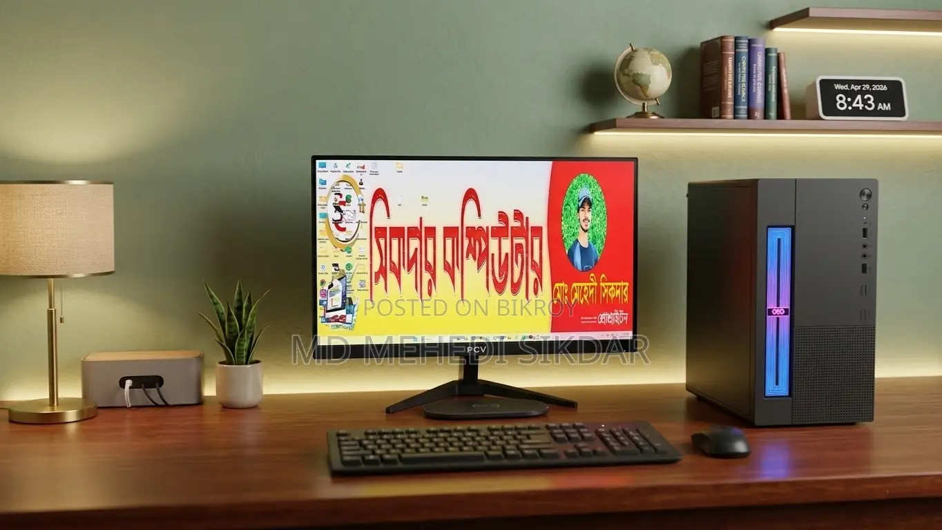ডেস্কটপ কম্পিউটার ৮জিবি ইন্টেল সেলেরন এইচডিডি ৭০০জিবি