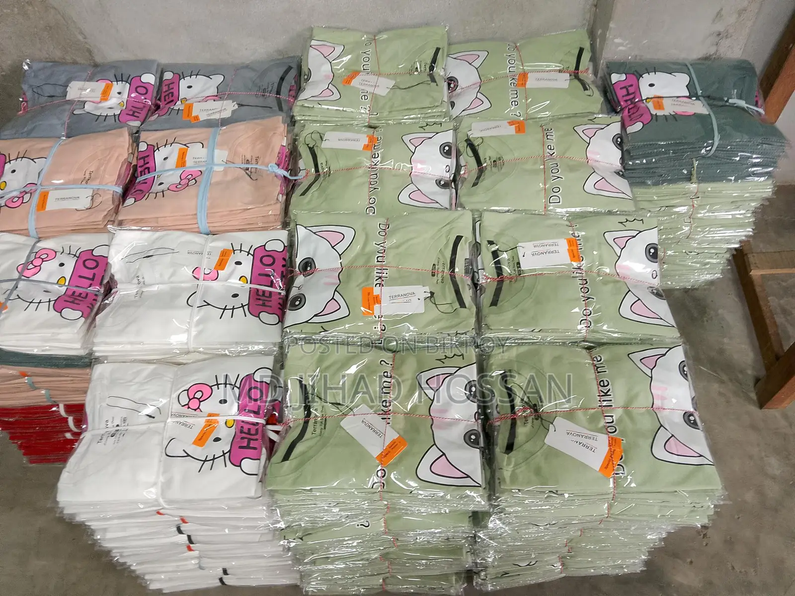 We Have Women's and Kids' Clothing Like T-Shirts, etc.