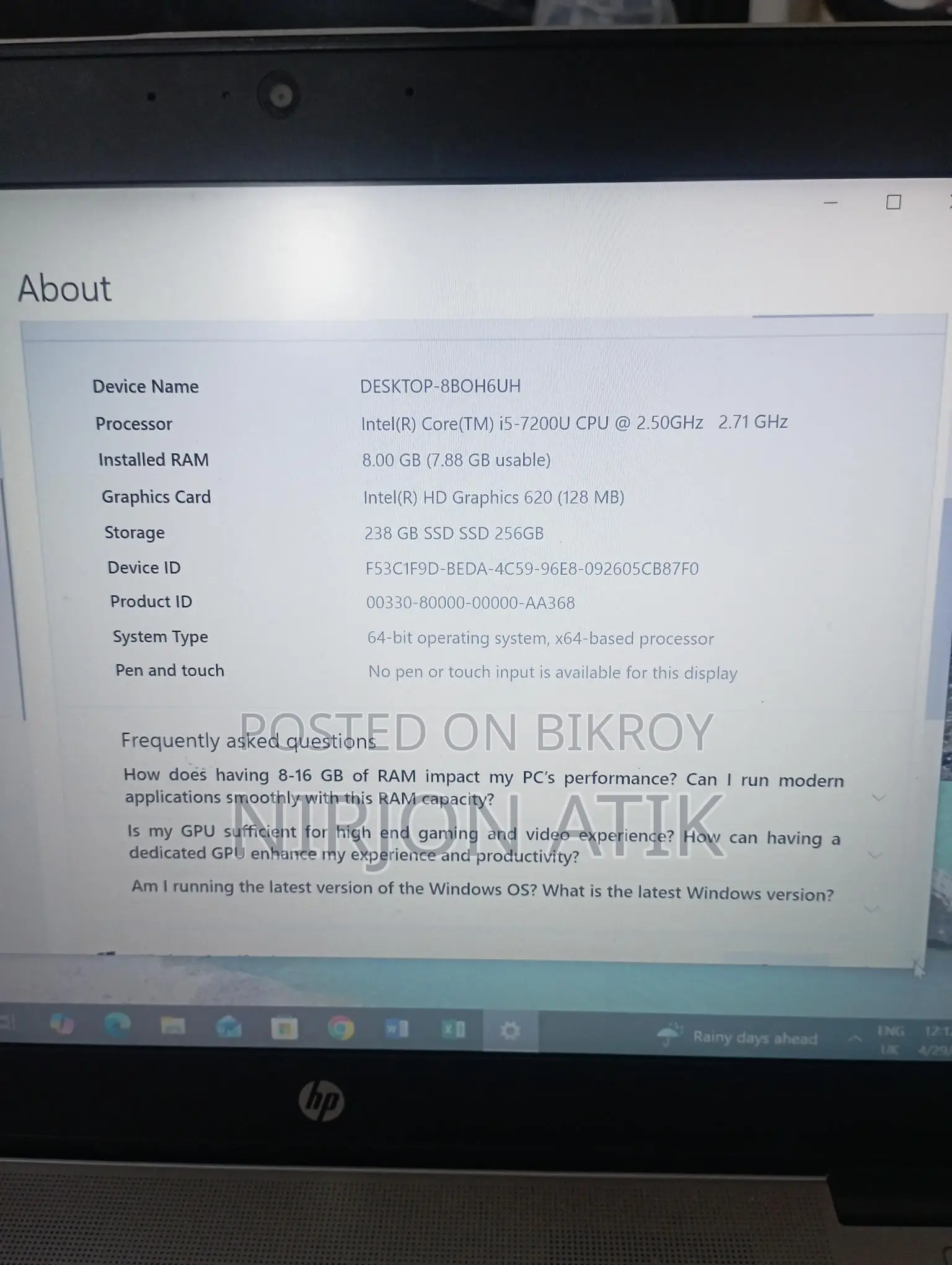 Laptop for Sale