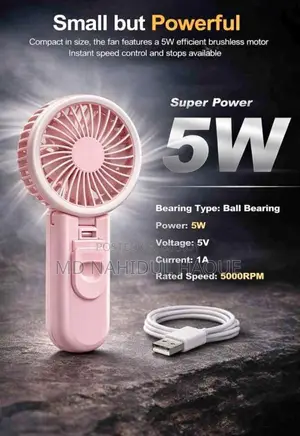 Rechargeable High Speed Turbo Mini Fan