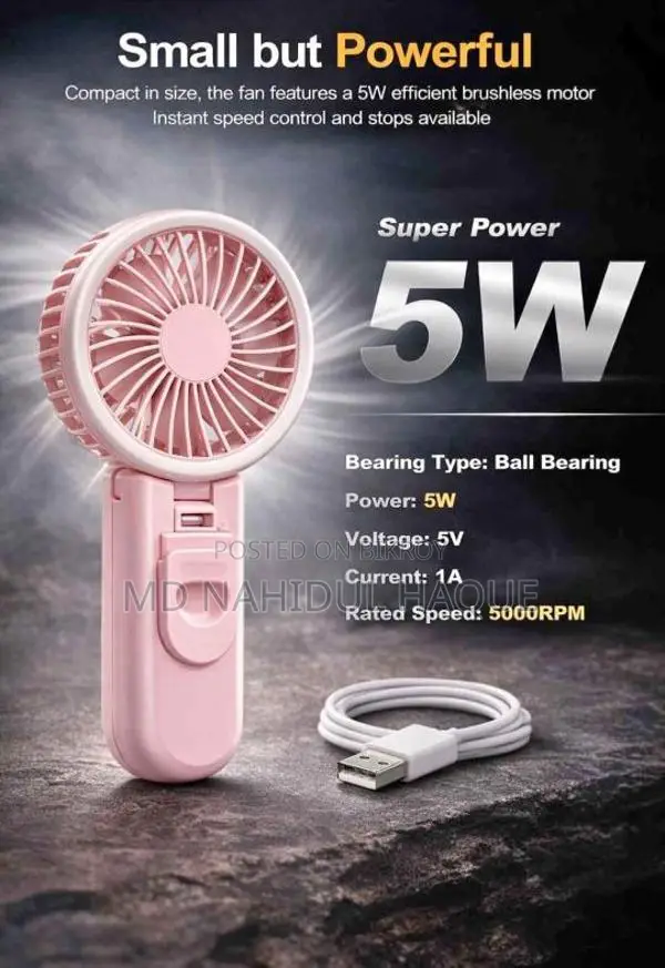 Rechargeable High Speed Turbo Mini Fan