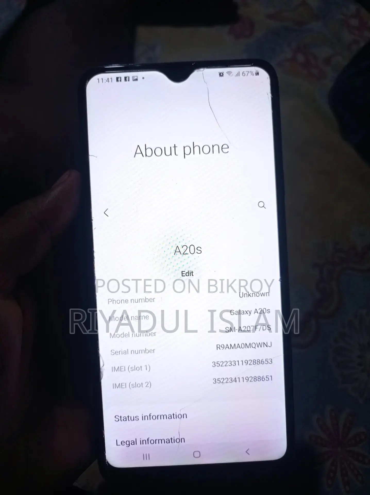 Samsung Galaxy A20s (Used)