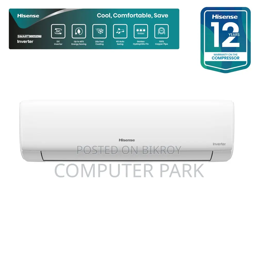 Hisense 1.5 Ton Smart Compact Inverter AC Storm Offer