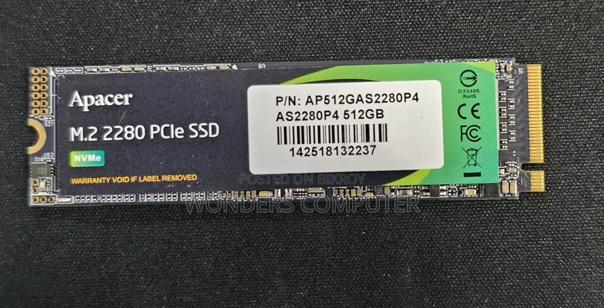 Apacer 512gb M.2 Nvme SSD Original 1 Year Warranty