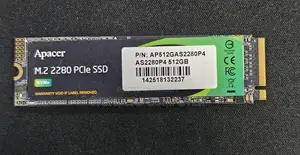 Apacer 512gb M.2 Nvme SSD Original 1 Year Warranty