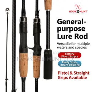 Plug-in Gun Handle Fiberglass Lure Fishing Rod 180–240CM