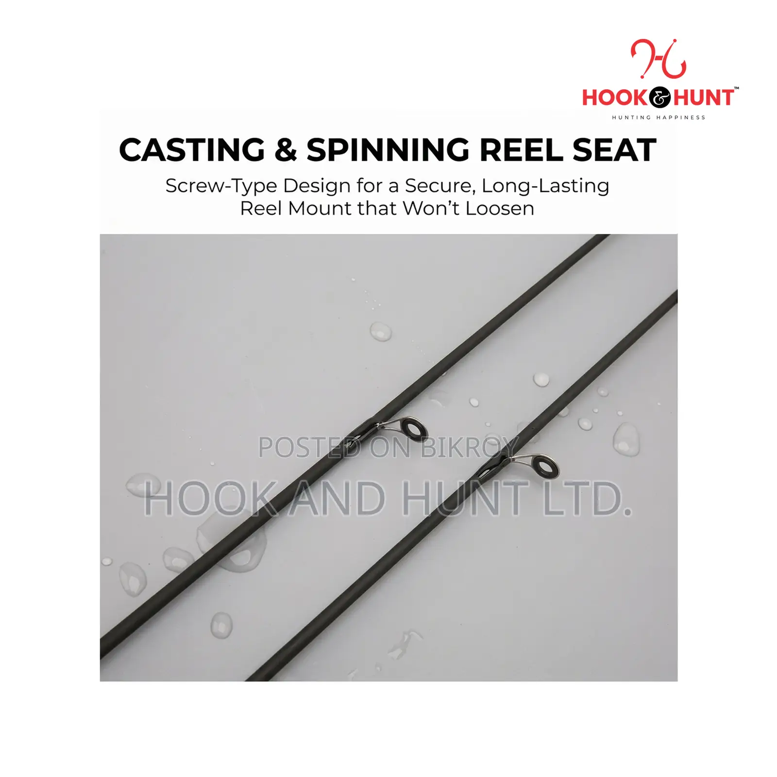 Plug-in Gun Handle Fiberglass Lure Fishing Rod 180–240CM