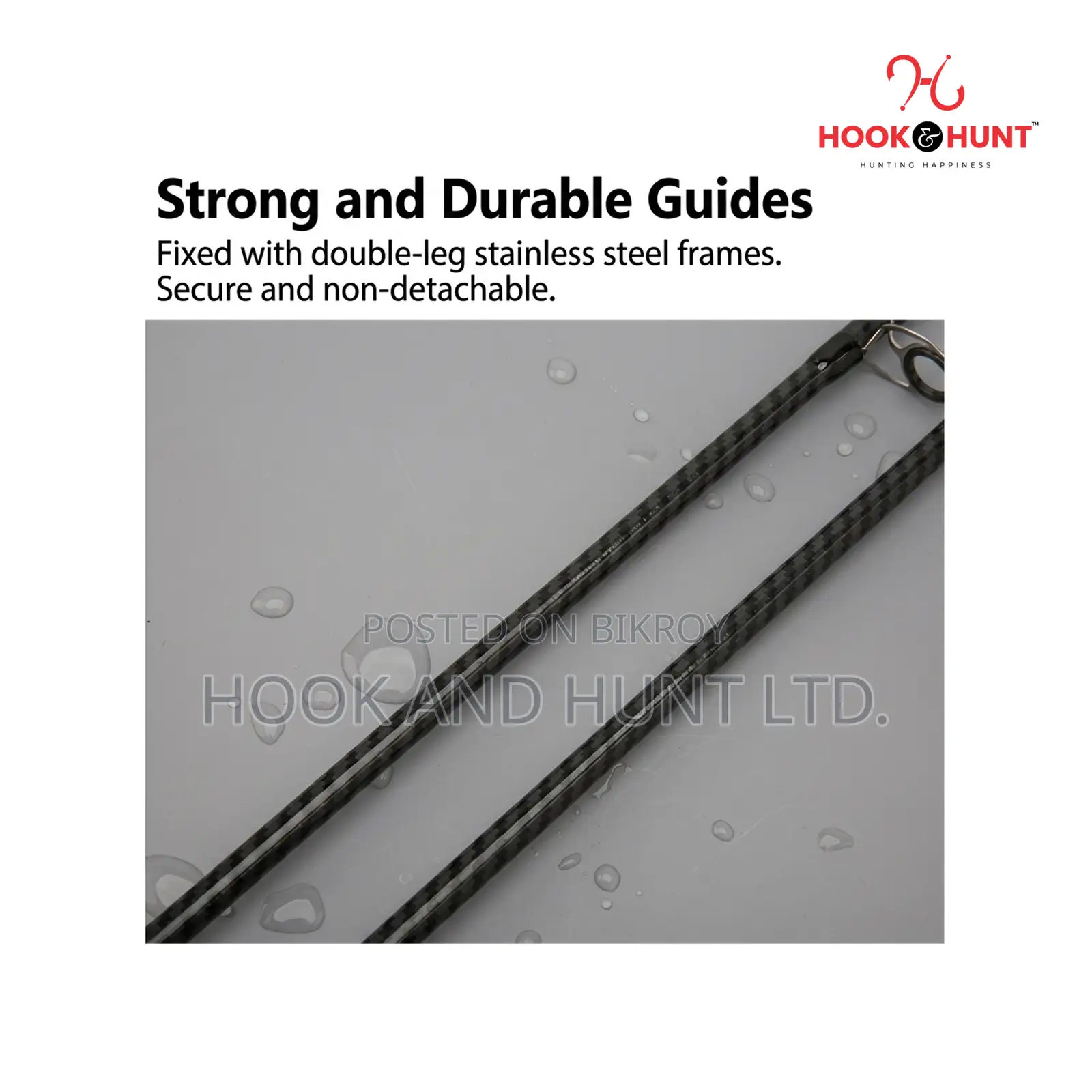 Plug-in Gun Handle Fiberglass Lure Fishing Rod 180–240CM