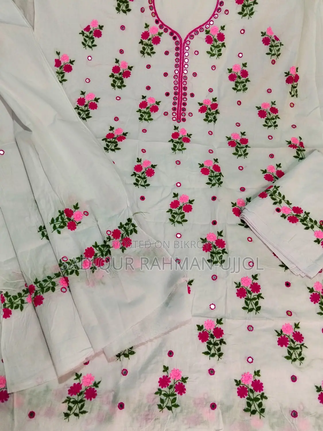 Hand-Embroidered Printed Dresses