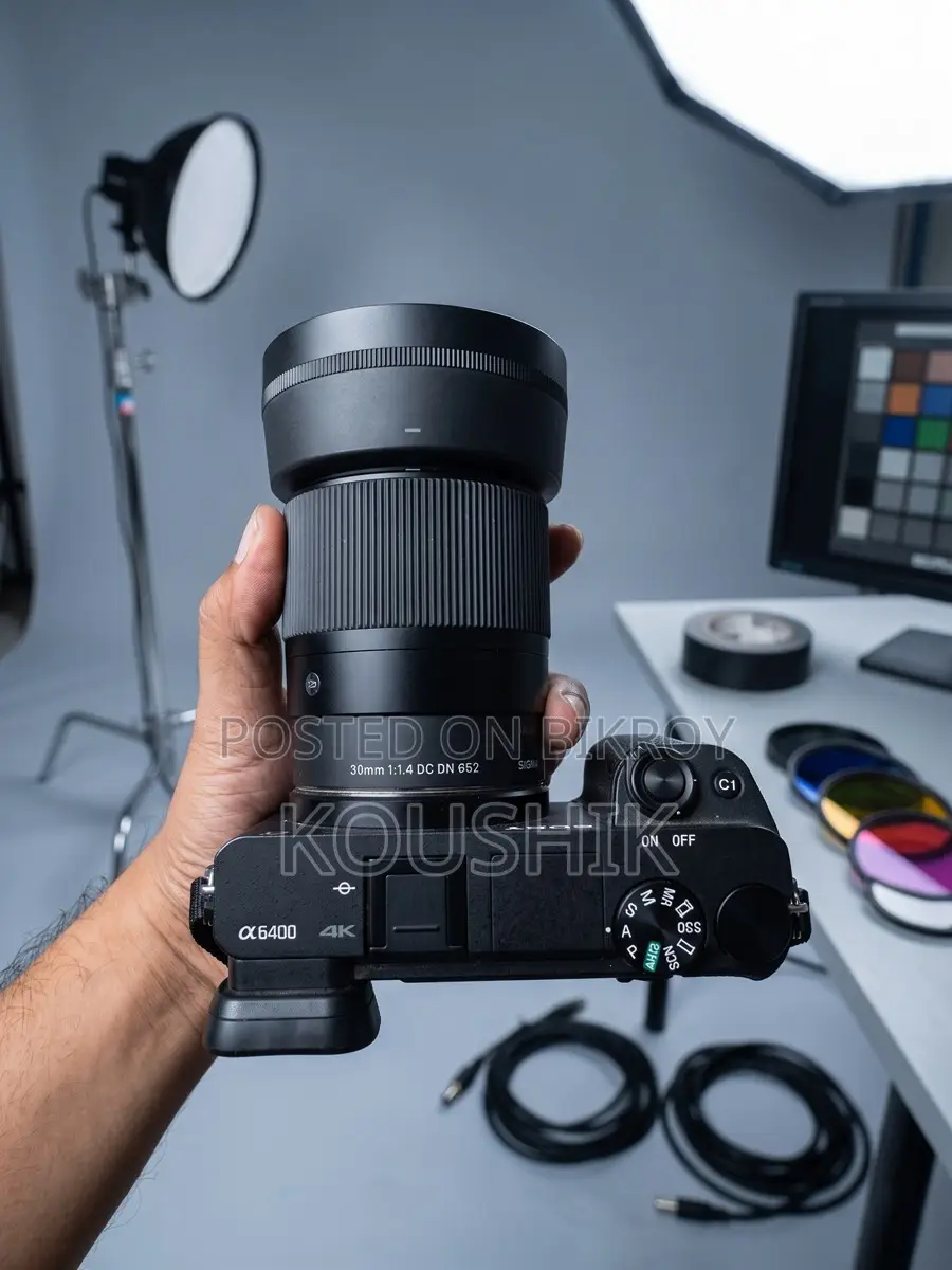 Sony a6400 with Sigma 30mm 1.4 Almost new