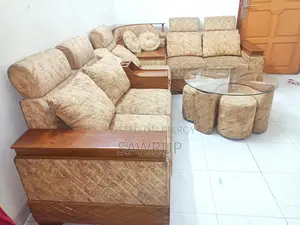 L Sofa with Free Sofa Cover