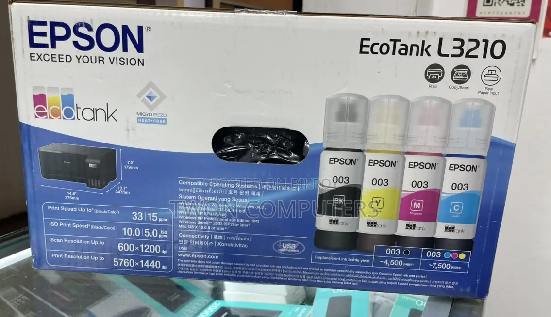 Epson EcoTank L3210 Multifunction InkTank Printer