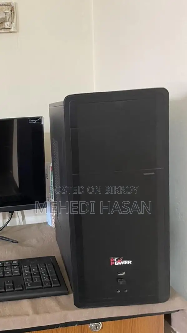 Urgent Ryzen 5 Full Pc Setup with Desk | Monitor Speaker Included