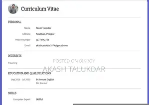 Advertising Marketing CV