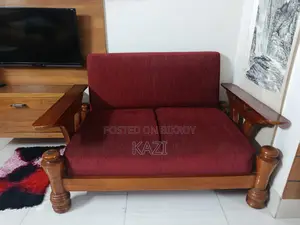 Attractive Custom-Made 2-Seater Neem Wood Sofa