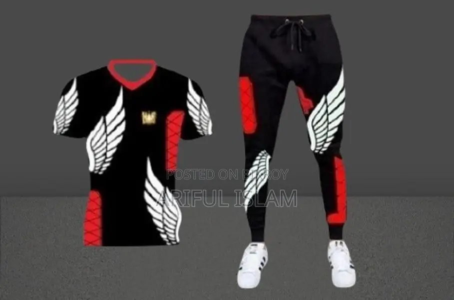 Stylish Mash T-shirt and Trouser Combo Set