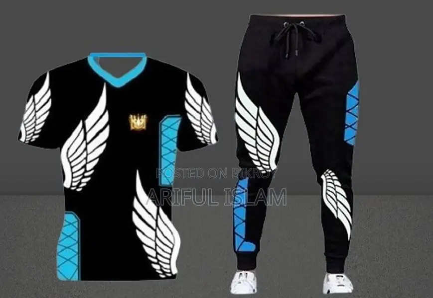 Stylish Mash T-shirt and Trouser Combo Set