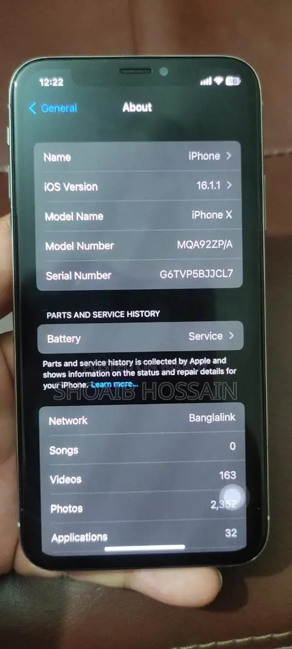 Apple iPhone X 256 GB Silver