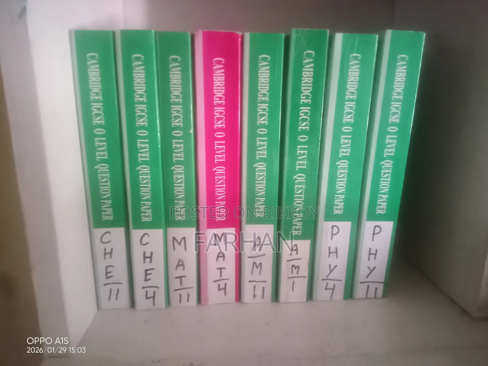 Cambridge Past Papers - Maths Physics Chemistry