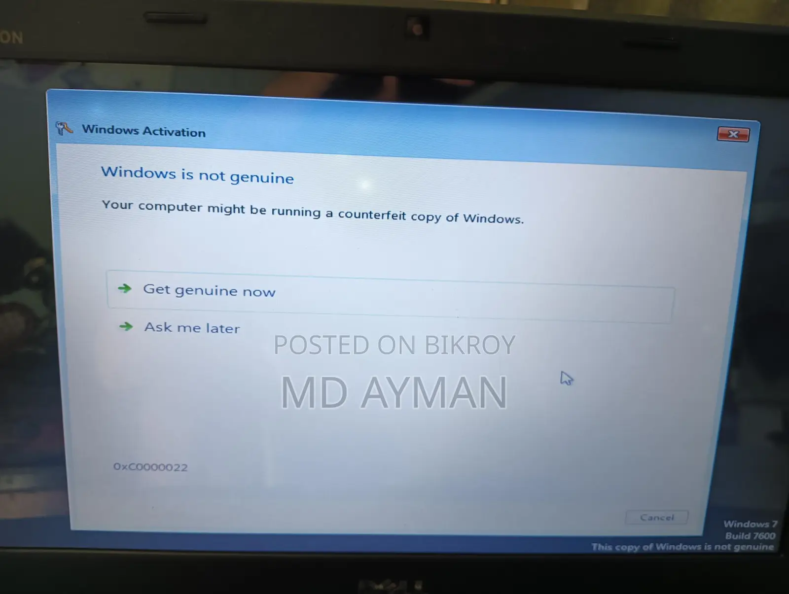 Laptop for sale