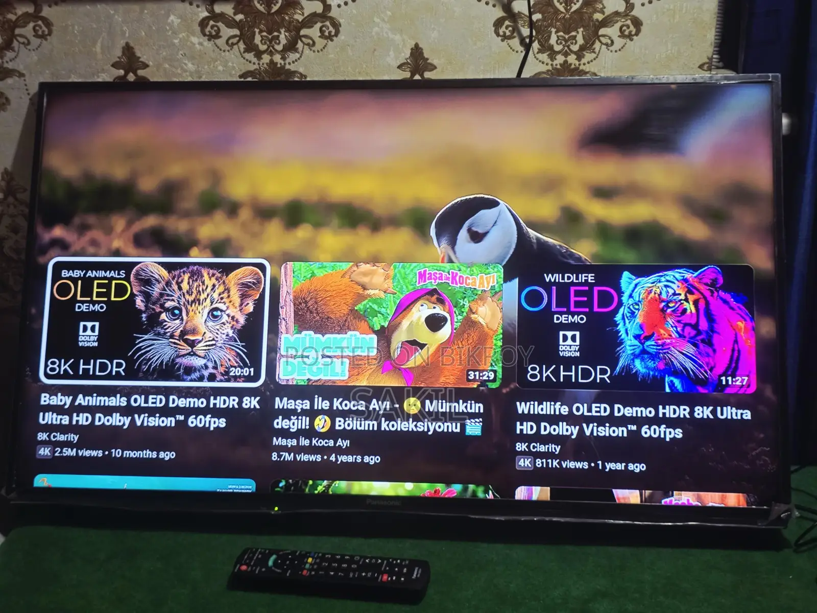 Panasonic 40" tv + Google box (voice) সাথে ছয় মাসের ওয়ারেন্টি