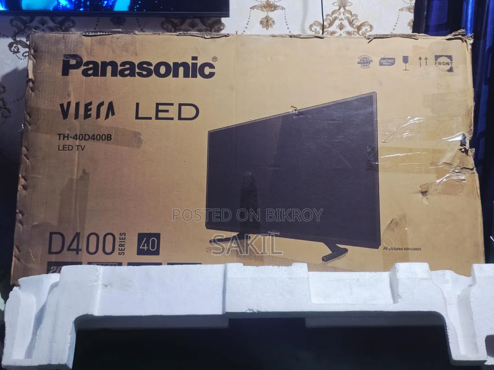 Panasonic 40" tv + Google box (voice) সাথে ছয় মাসের ওয়ারেন্টি