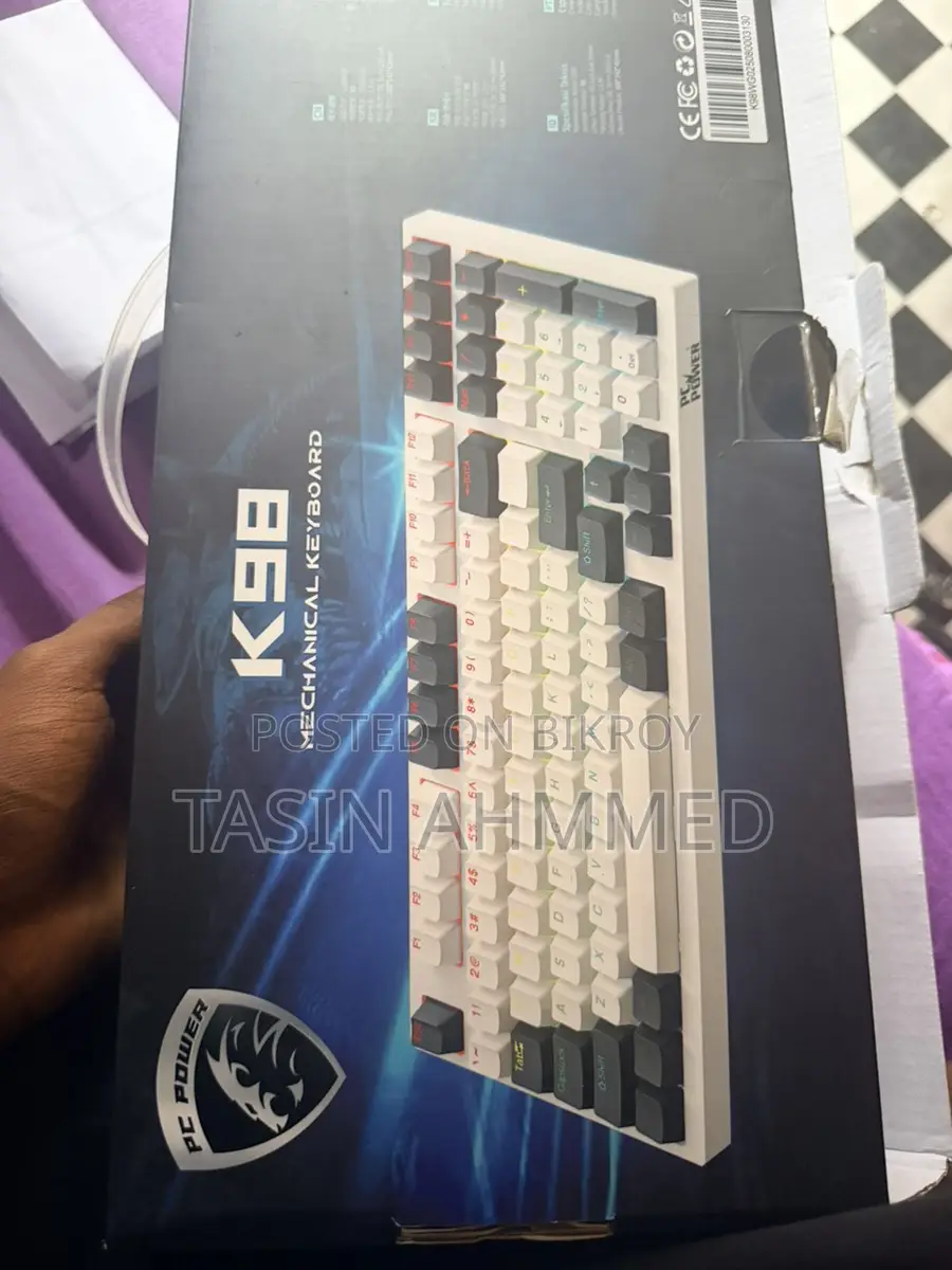Pc Power Mechanical Gaming Keyboard And Mouse. 1day Used Brand New