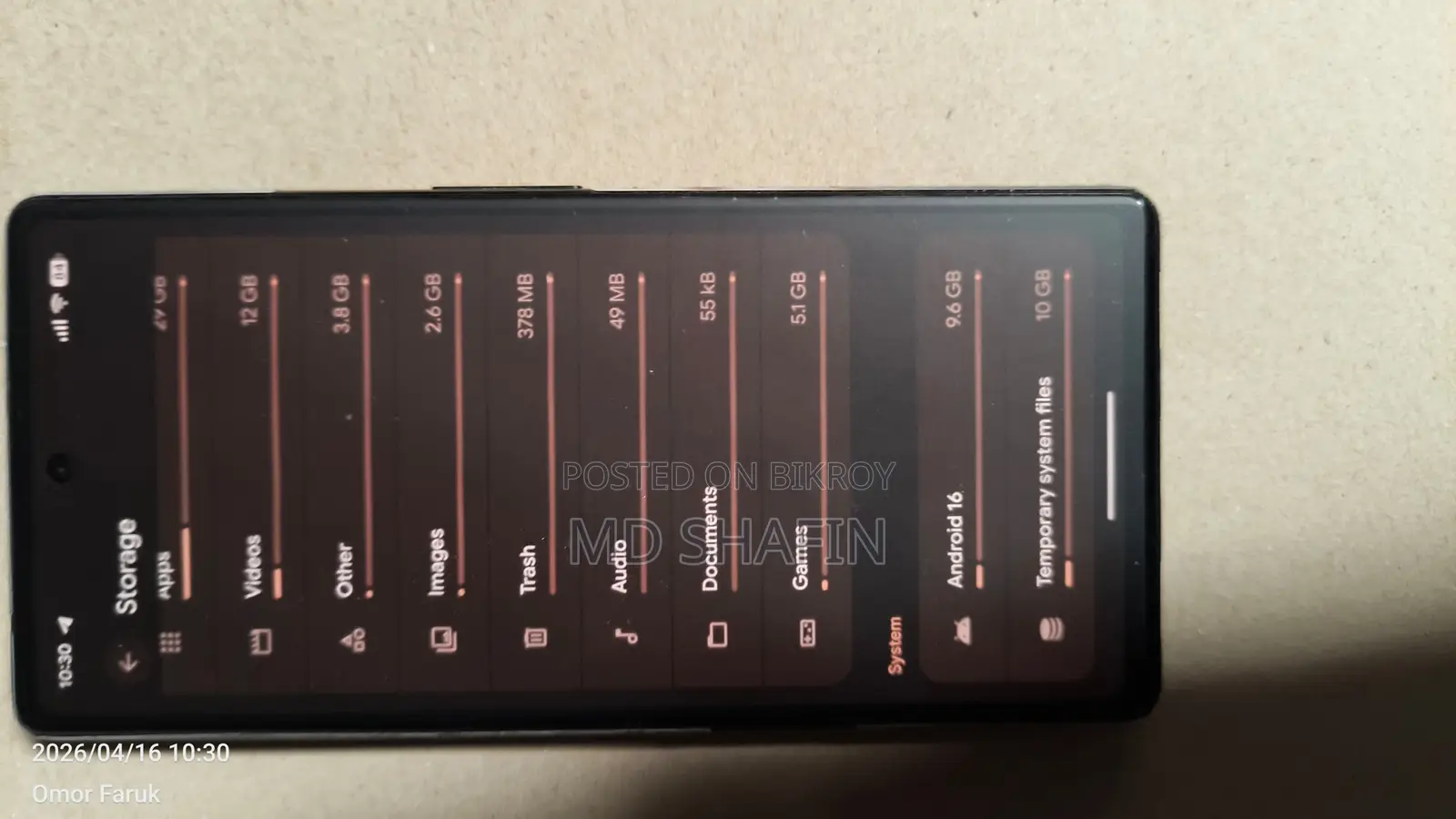 Google Pixel 6a 6.128 (Used)
