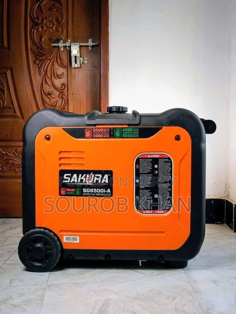 একদম ব্র্যান্ড নিউ 5.5KW Silent Inverter Generator (Model-SG6500i-A)