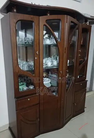 Oak Veneer Showcase for Sale.