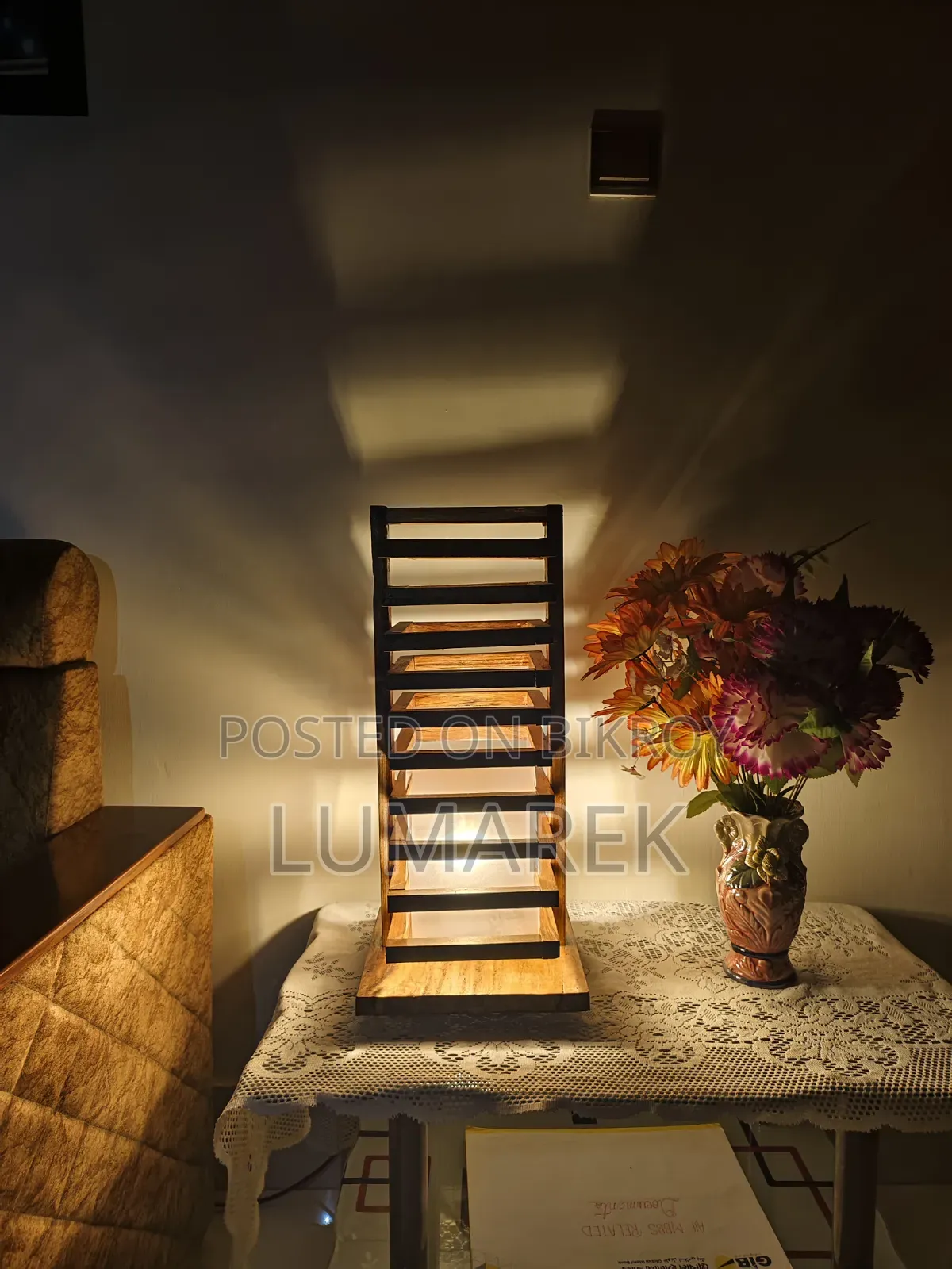 Handmade Wooden Lamp — Decorate Your Home Uniquely